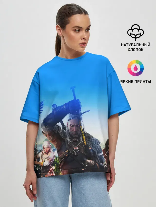 Женская футболка оверсайз
