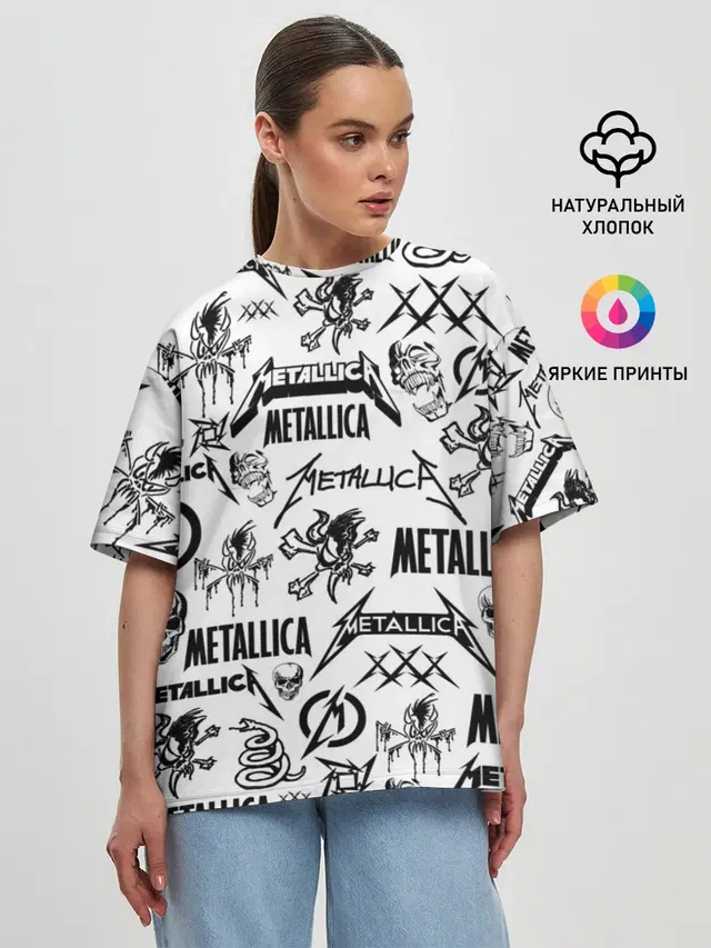 Женская футболка оверсайз