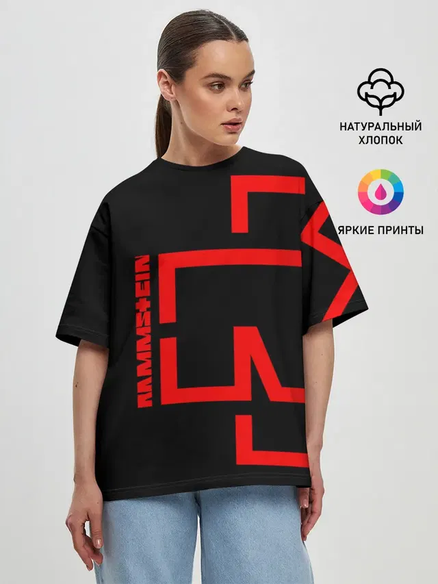 Женская футболка оверсайз