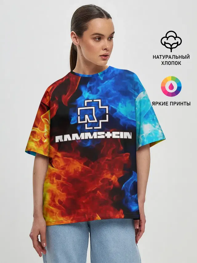Женская футболка оверсайз
