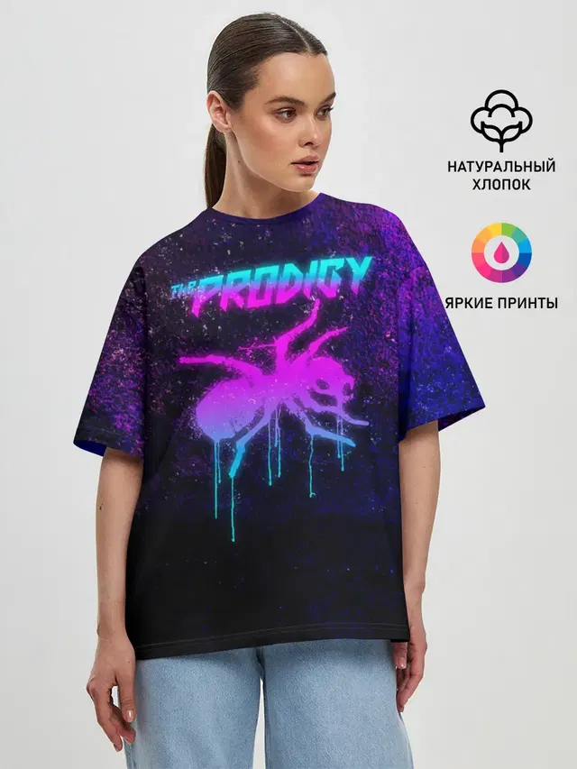 Женская футболка оверсайз с принтом «Prodigy — The Prodigy»