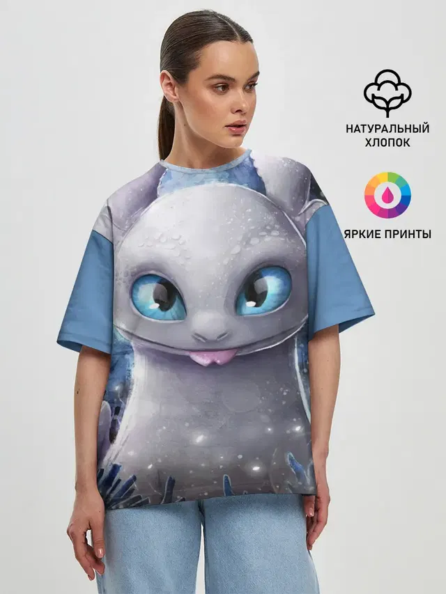 Женская футболка оверсайз