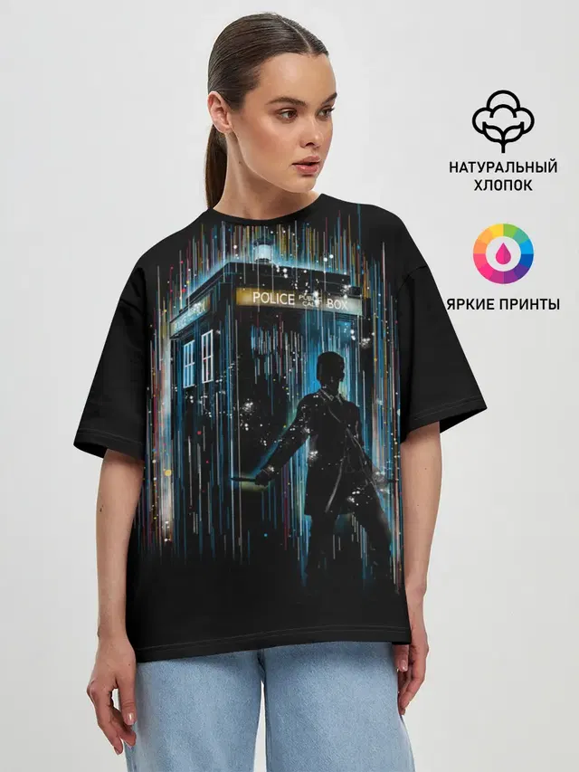 Женская футболка оверсайз