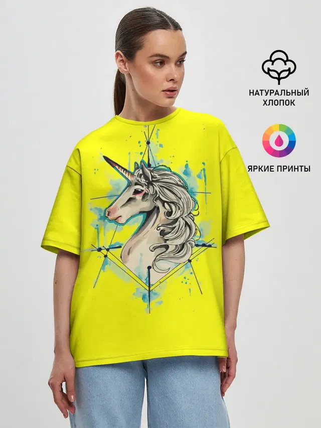 Женская футболка оверсайз