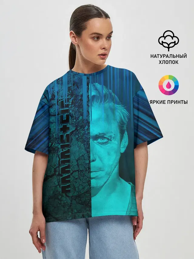 Женская футболка оверсайз