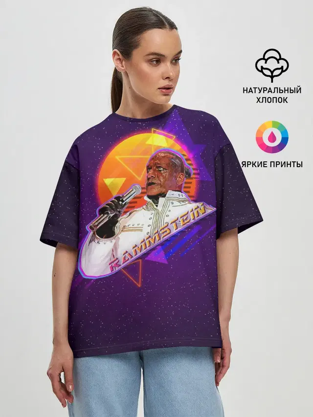 Женская футболка оверсайз