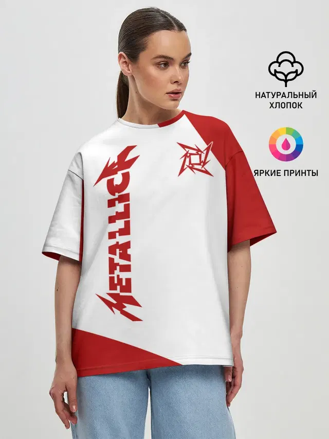 Женская футболка оверсайз