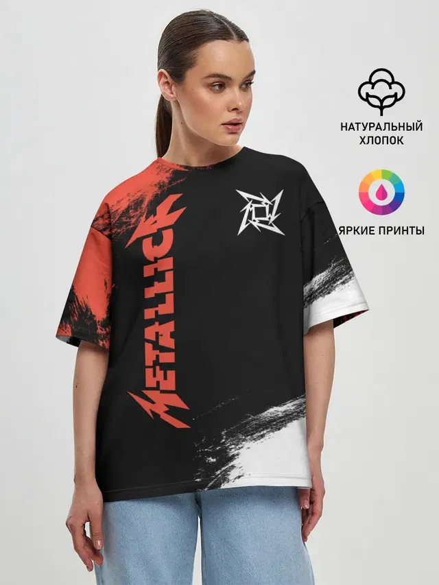 Женская футболка оверсайз