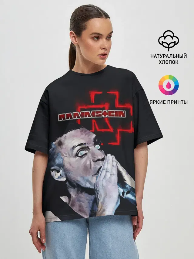 Женская футболка оверсайз