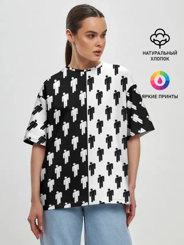 Женская футболка оверсайз