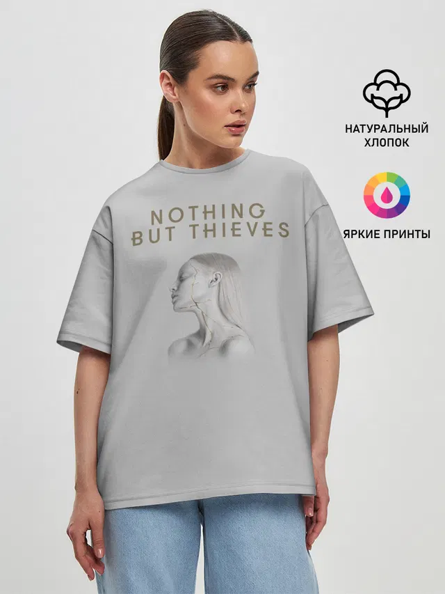 Женская футболка оверсайз с принтом «Разный рок — Nothing But Thieves»