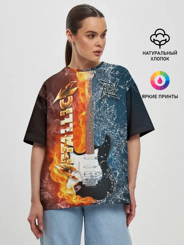 Женская футболка оверсайз