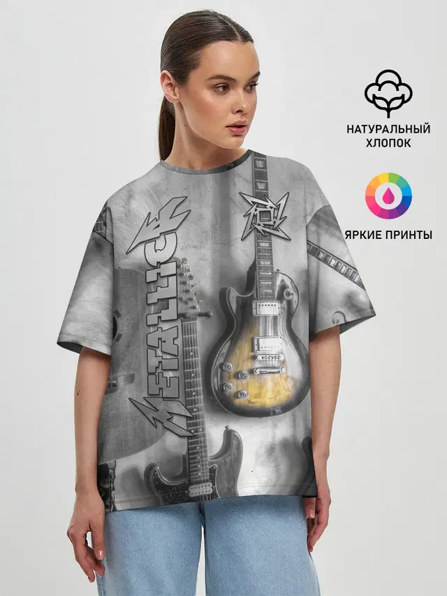 Женская футболка оверсайз