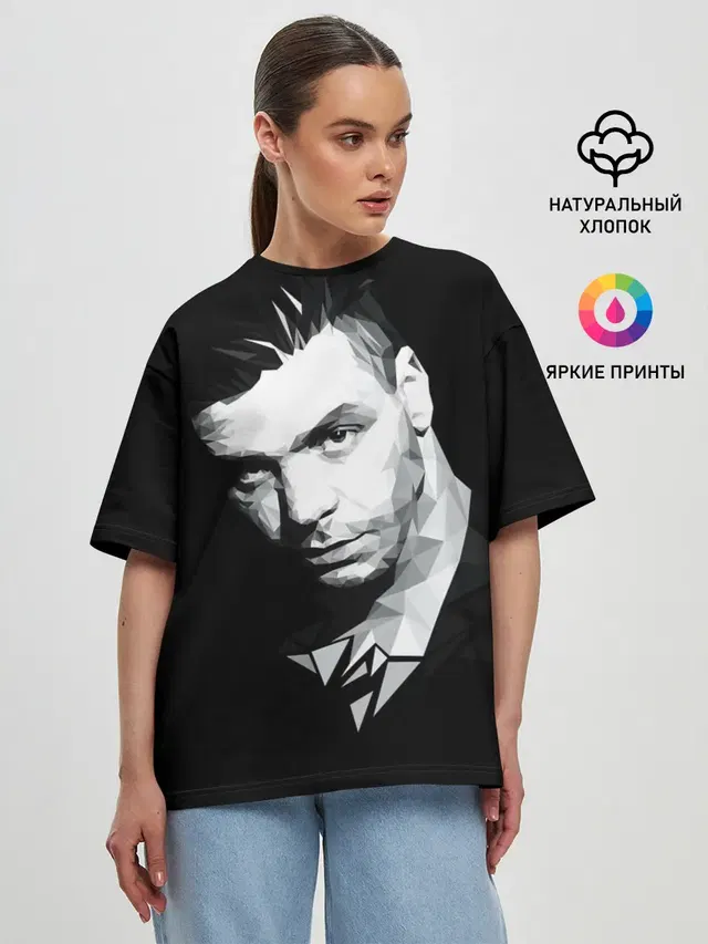 Женская футболка оверсайз