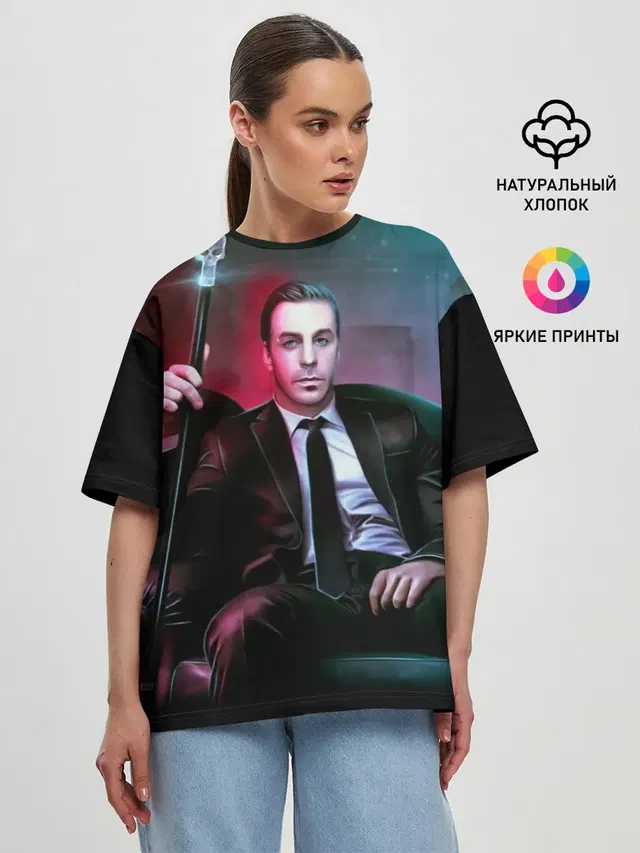 Женская футболка оверсайз