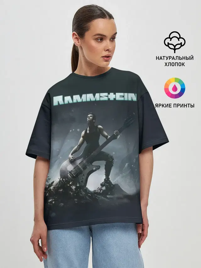 Женская футболка оверсайз