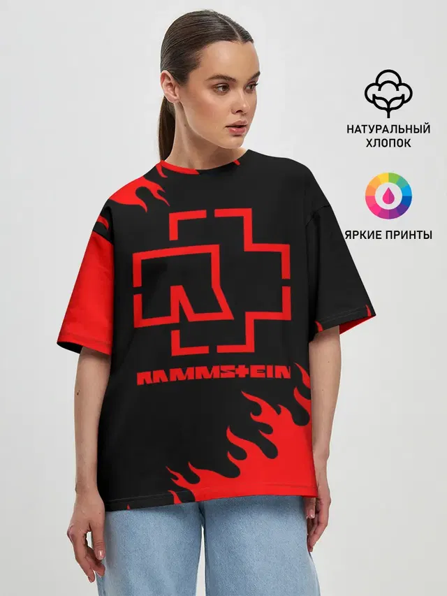 Женская футболка оверсайз