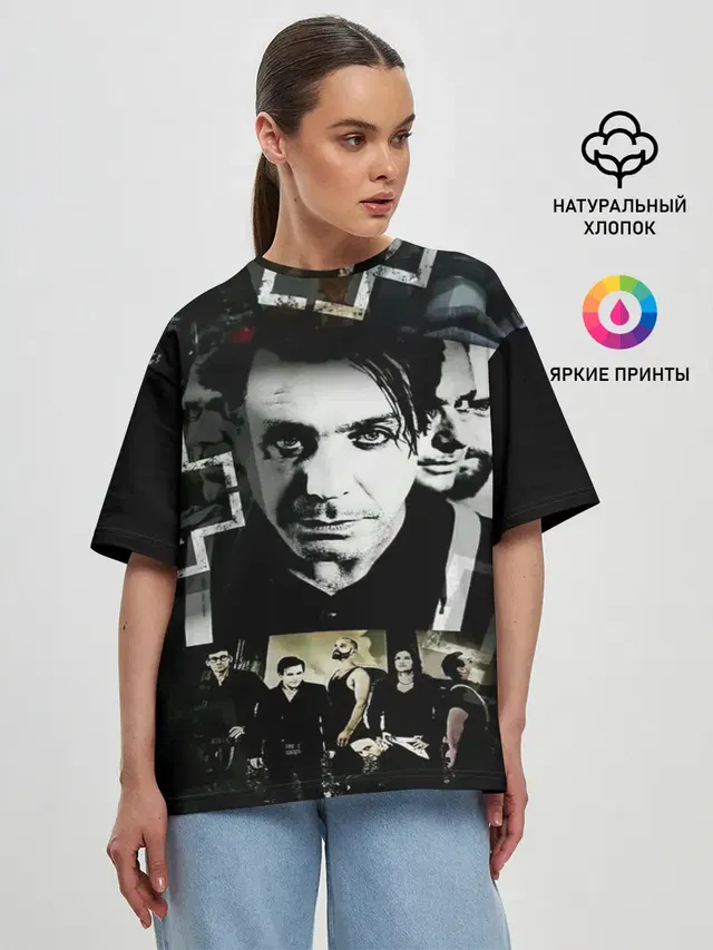 Женская футболка оверсайз