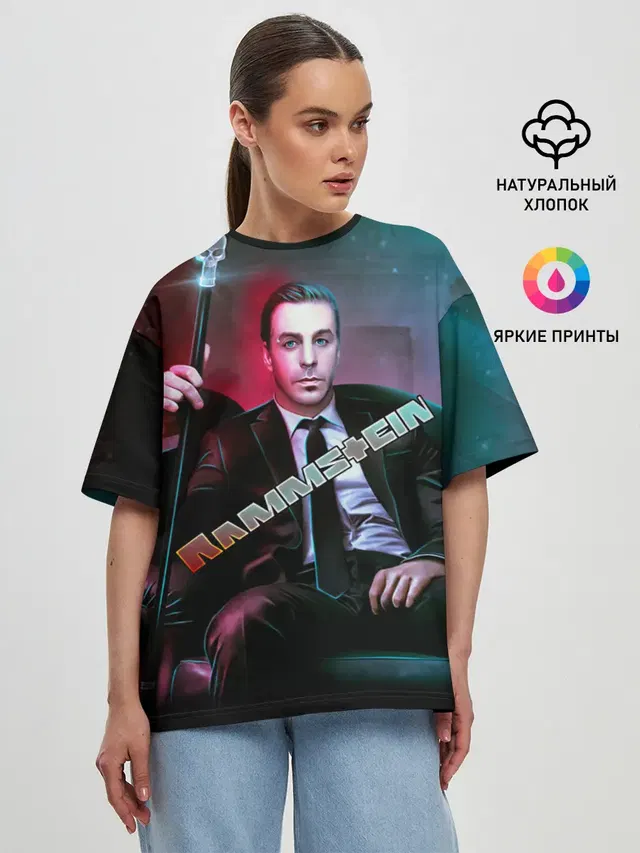 Женская футболка оверсайз