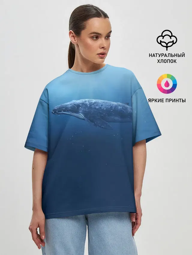 Женская футболка оверсайз