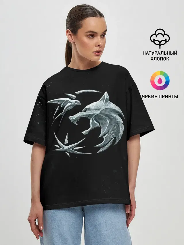 Женская футболка оверсайз