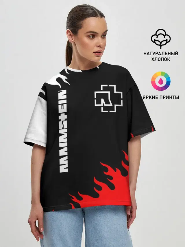 Женская футболка оверсайз