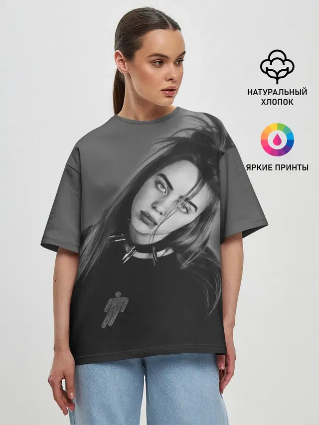 Женская футболка оверсайз