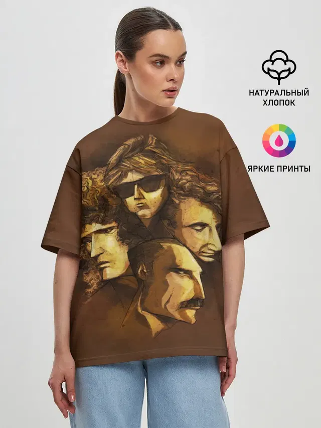 Женская футболка оверсайз
