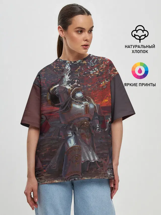 Женская футболка оверсайз