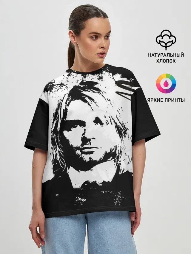 Женская футболка оверсайз