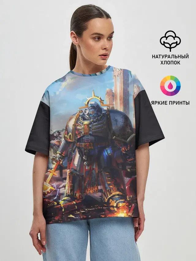 Женская футболка оверсайз