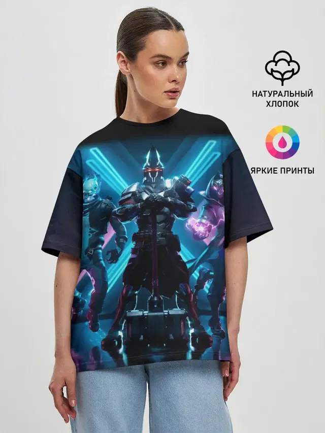 Женская футболка оверсайз