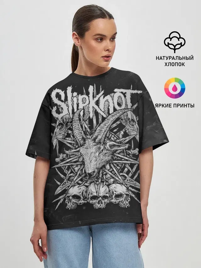 Женская футболка оверсайз