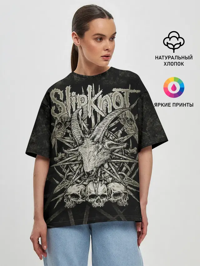 Женская футболка оверсайз