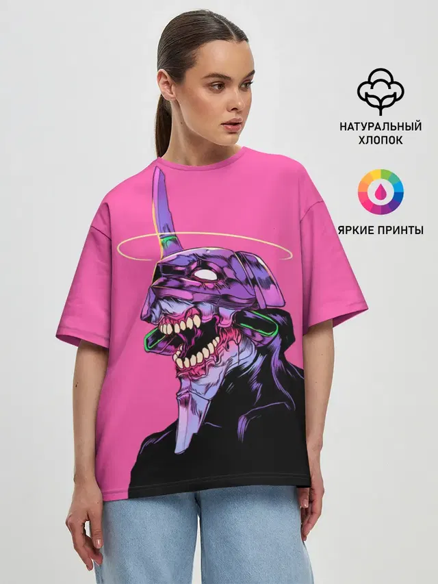 Женская футболка оверсайз