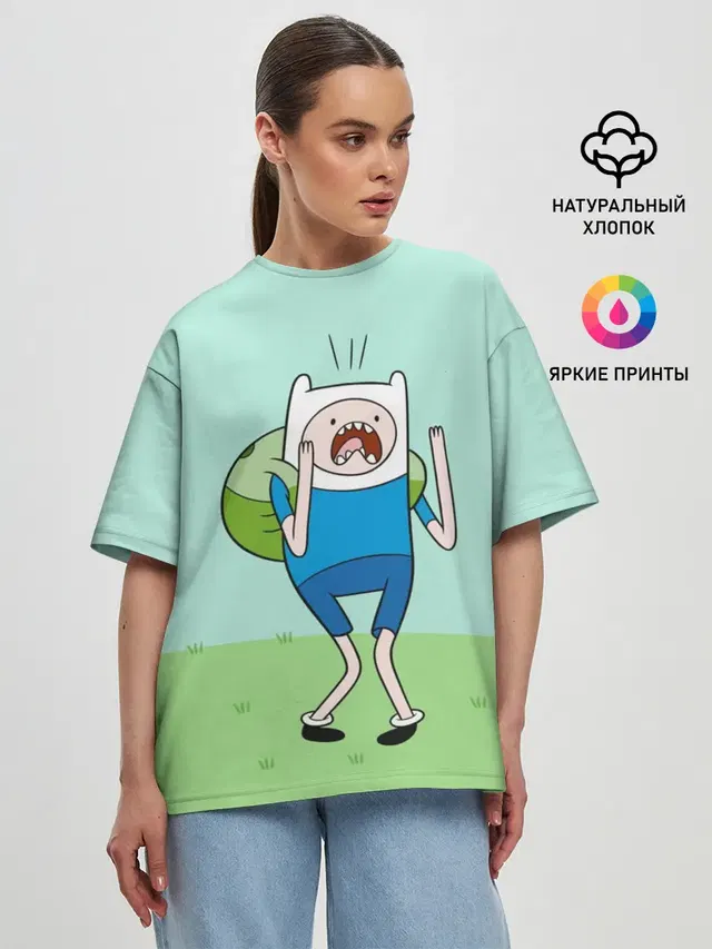 Женская футболка оверсайз