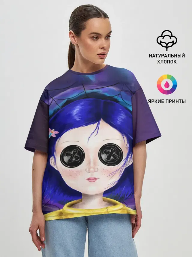 Женская футболка оверсайз