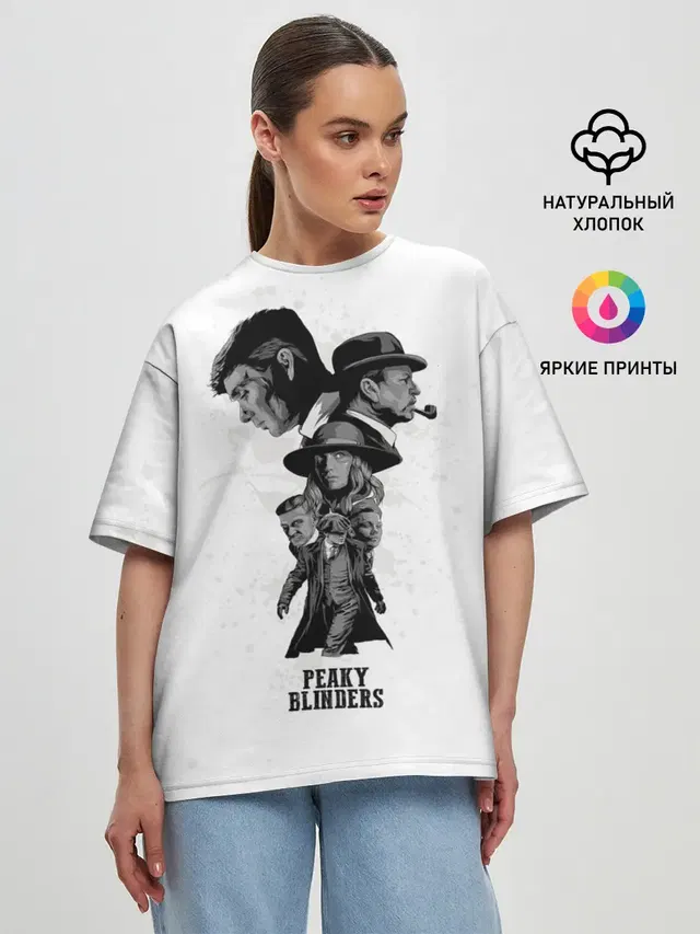 Женская футболка оверсайз