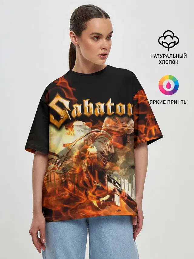 Женская футболка оверсайз