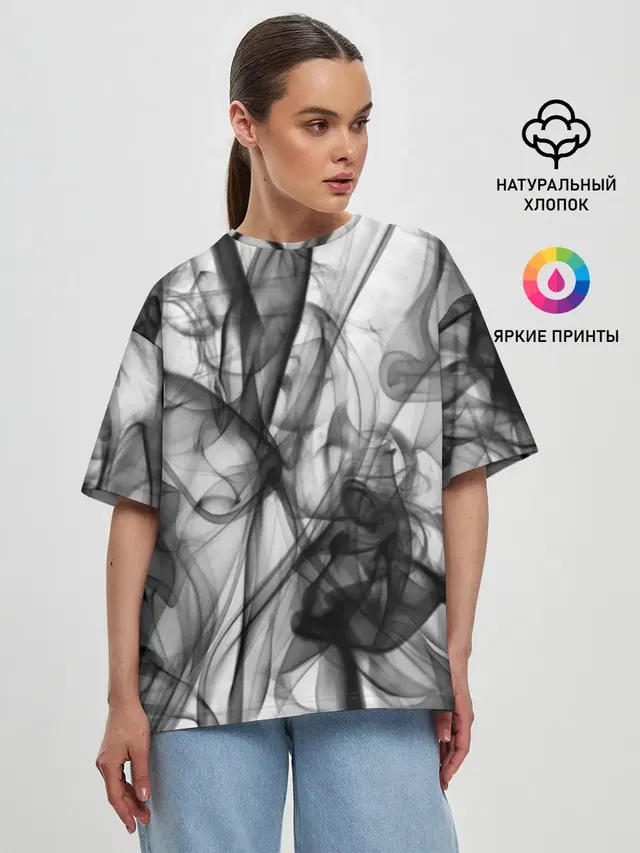 Женская футболка оверсайз