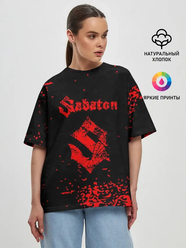Женская футболка оверсайз