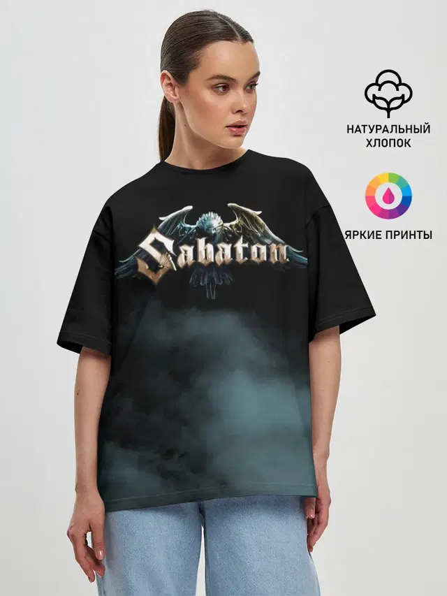 Женская футболка оверсайз