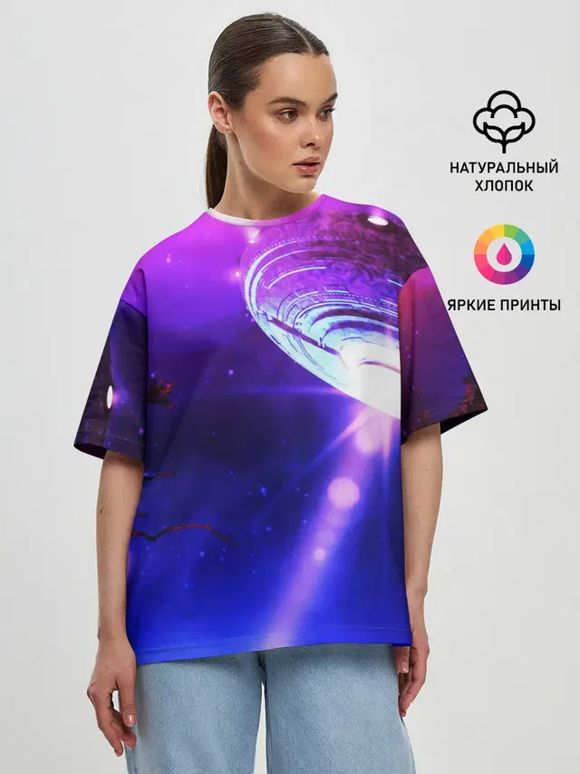 Женская футболка оверсайз