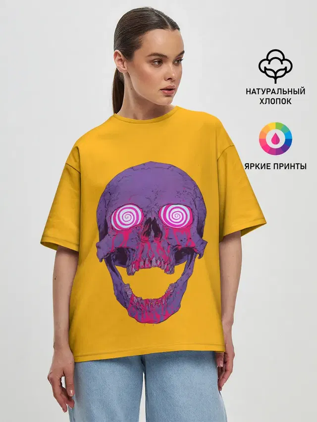 Женская футболка оверсайз
