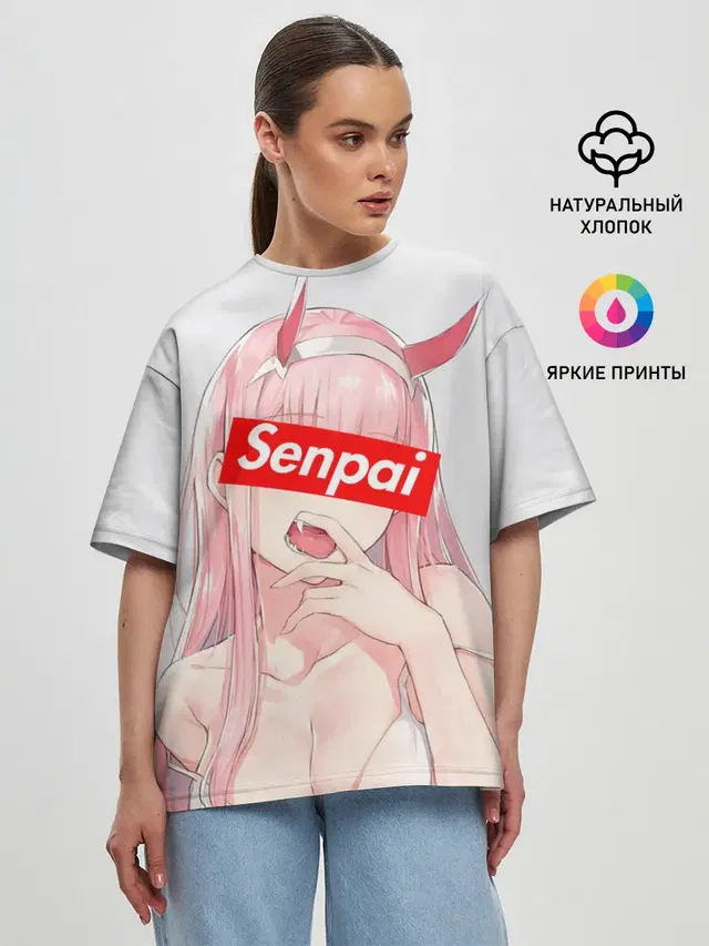 Женская футболка оверсайз