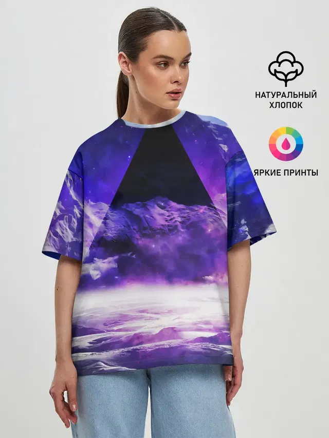 Женская футболка оверсайз