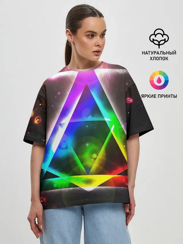 Женская футболка оверсайз