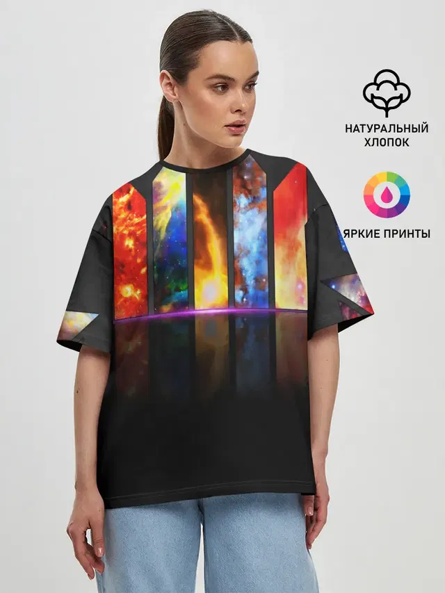 Женская футболка оверсайз