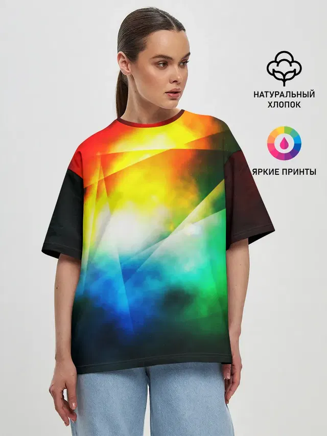 Женская футболка оверсайз