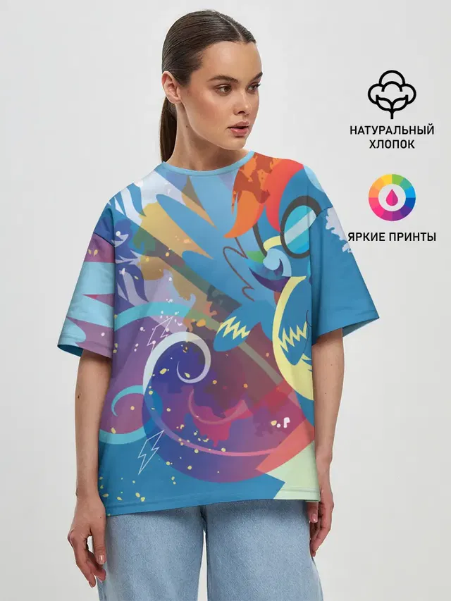 Женская футболка оверсайз с принтом «My little Pony»